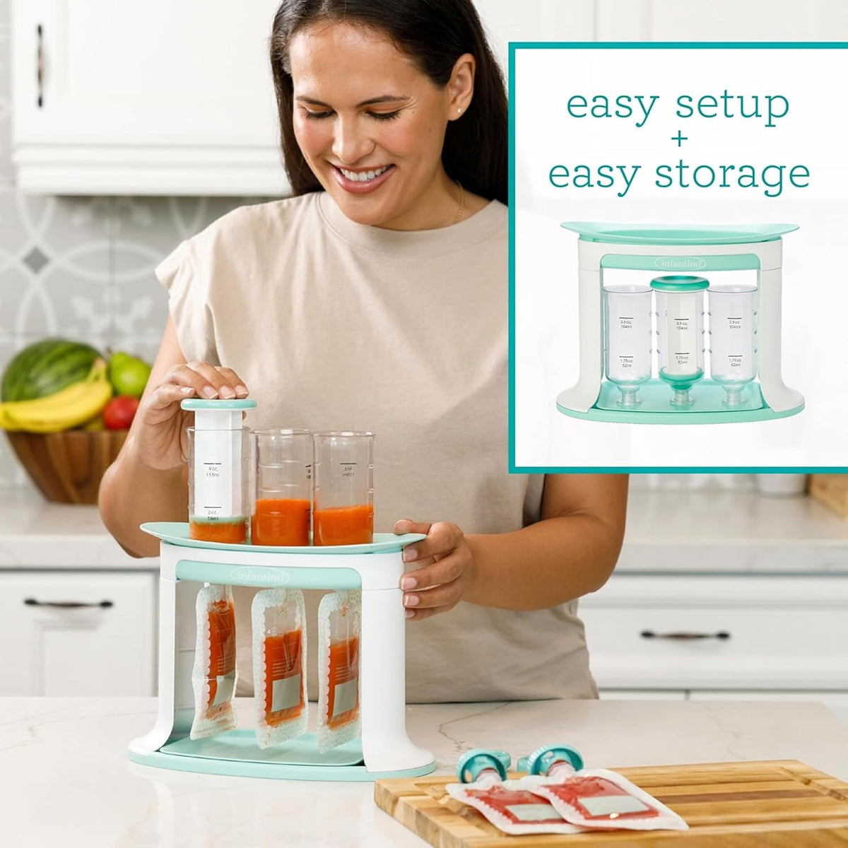 Squeeze Station, Purple, Homemade Pouches Made Simple