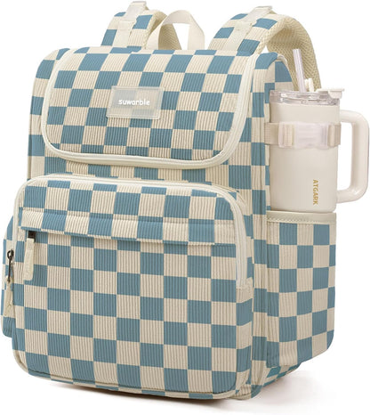 Large Corduroy Diaper Bag Backpack for Mom, 25L Baby Travel Bag with Insulated Bottle Pockets, 40oz Side Strap & Stroller-Ready Straps
