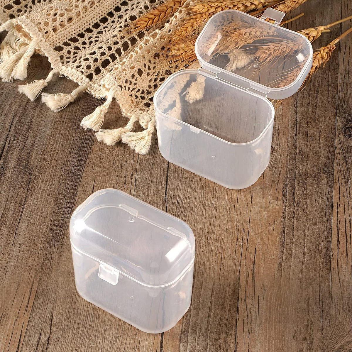 Pacifier Container - 2 Pacifier Holder Case for Travel, BPA Free, Transparent