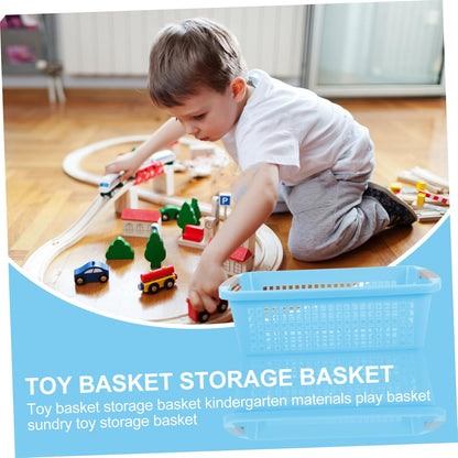Nursery Storage Toy Storage Basket Lid Container Capacity Baskets for Shelves