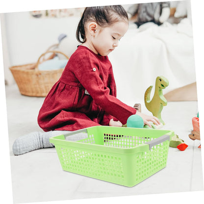 Nursery Storage Toy Storage Basket Lid Container Capacity Baskets for Shelves