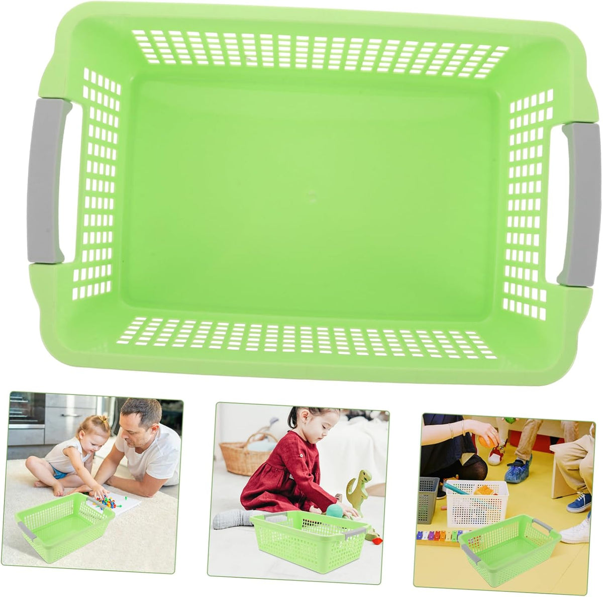 Nursery Storage Toy Storage Basket Lid Container Capacity Baskets for Shelves