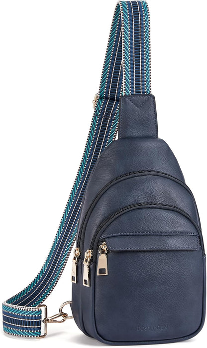 Sling Bag for Women Leather Crossbody Bags Fanny Pack Chest Bag for Travel