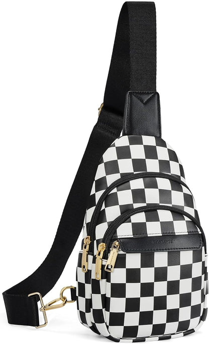 Sling Bag for Women Leather Crossbody Bags Fanny Pack Chest Bag for Travel