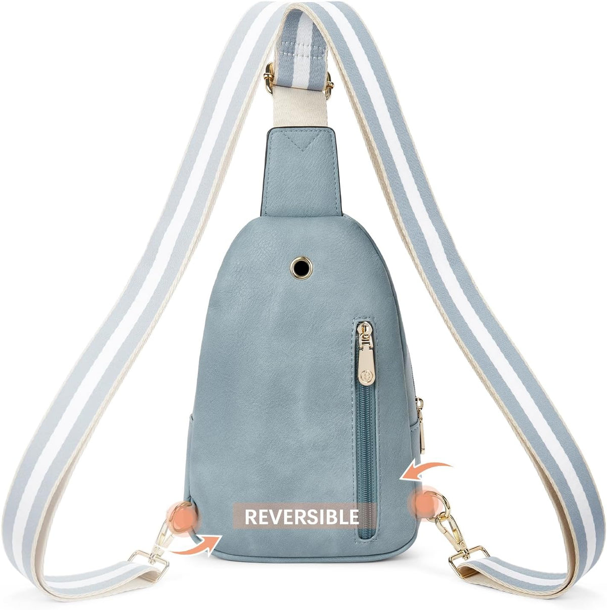 Sling Bag for Women Leather Crossbody Bags Fanny Pack Chest Bag for Travel