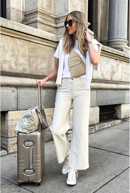 Sling Bag for Women Leather Crossbody Bags Fanny Pack Chest Bag for Travel