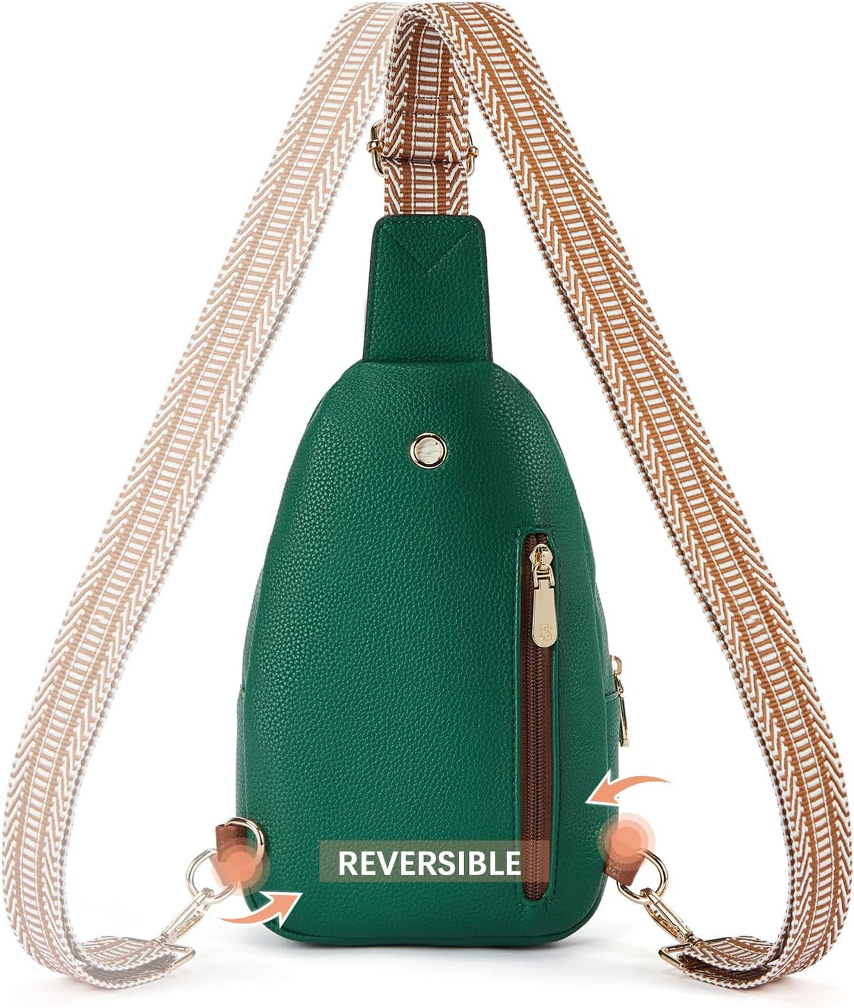 Sling Bag for Women Leather Crossbody Bags Fanny Pack Chest Bag for Travel