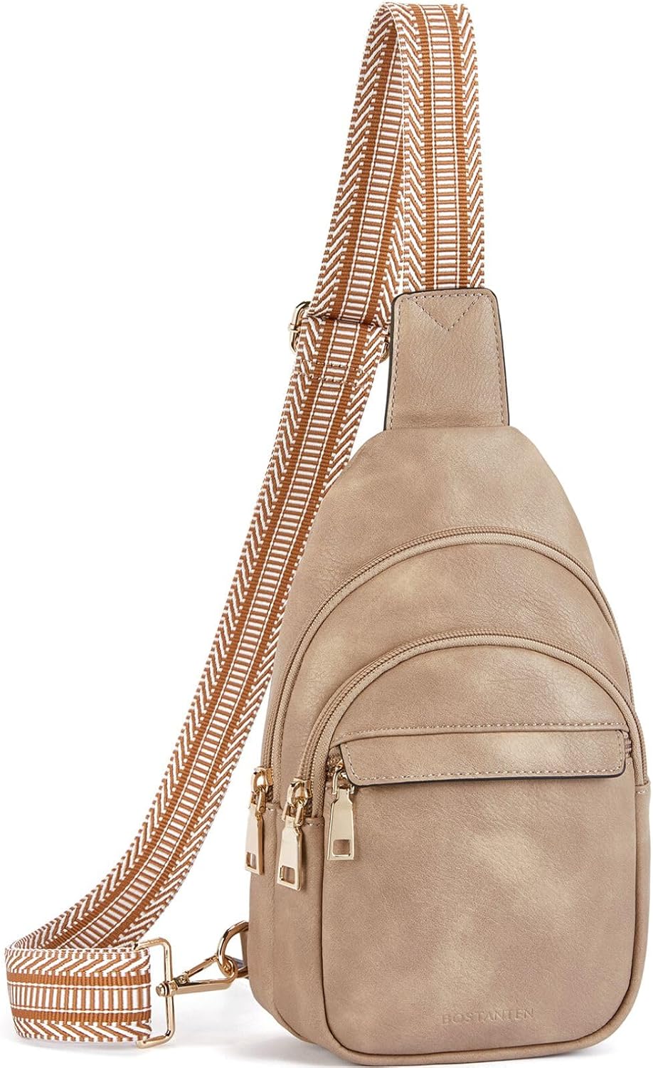 Sling Bag for Women Leather Crossbody Bags Fanny Pack Chest Bag for Travel