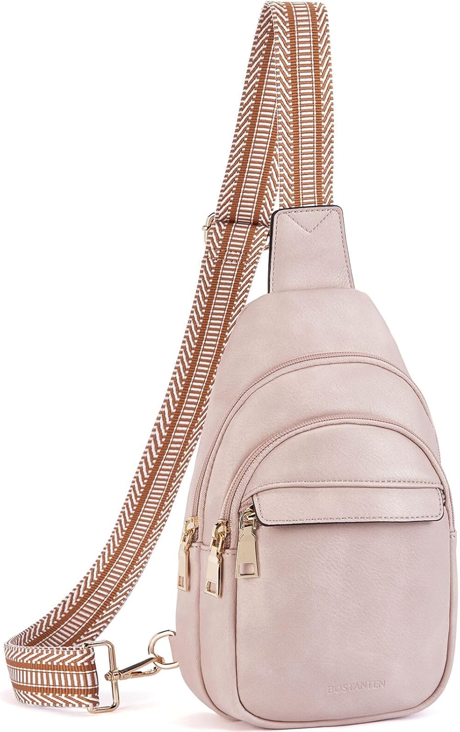 Sling Bag for Women Leather Crossbody Bags Fanny Pack Chest Bag for Travel