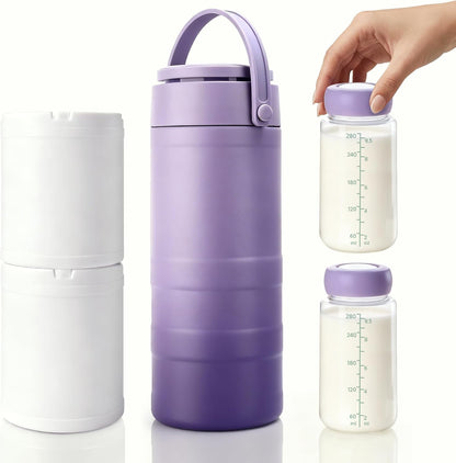 Breast Milk Cooler for Work &Travel,24 Hours 360°Cooling,Gift for New Moms