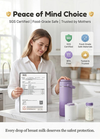 Breast Milk Cooler for Work &Travel,24 Hours 360°Cooling,Gift for New Moms