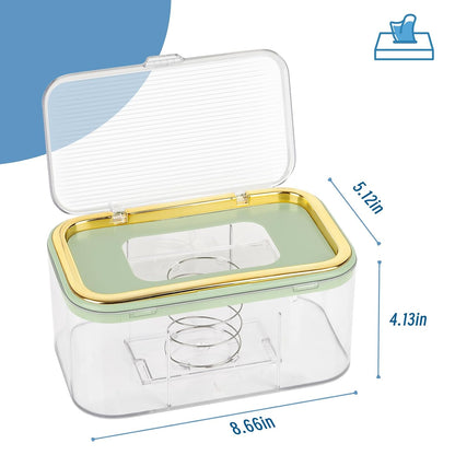 Baby Wipes Dispenser, Large Capacity Wipe Holder, Gold