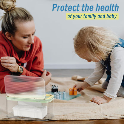 Baby Wipes Dispenser, Large Capacity Wipe Holder, Gold