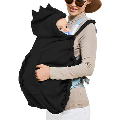 Baby Carrier Cover Stroller Cover,Newborn Hooded Stretchy Cloak,Soft Kangaroo Hoodie for Mom Baby,Suit for All Seasons (Green)