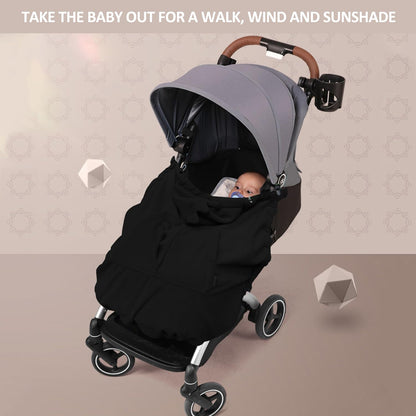 Baby Carrier Cover Stroller Cover,Newborn Hooded Stretchy Cloak,Soft Kangaroo Hoodie for Mom Baby,Suit for All Seasons (Green)