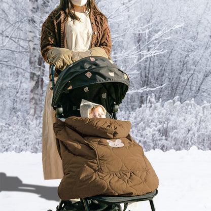 Baby Carrier Cover Stroller Cover,Newborn Hooded Stretchy Cloak,Soft Kangaroo Hoodie for Mom Baby,Suit for All Seasons (Green)
