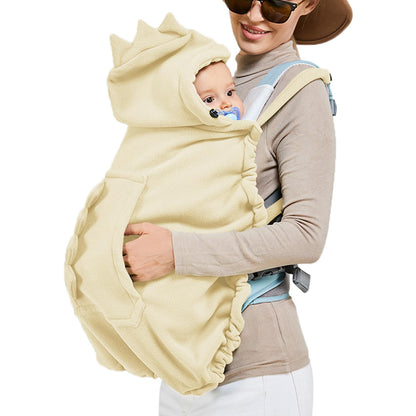 Baby Carrier Cover Stroller Cover,Newborn Hooded Stretchy Cloak,Soft Kangaroo Hoodie for Mom Baby,Suit for All Seasons (Green)