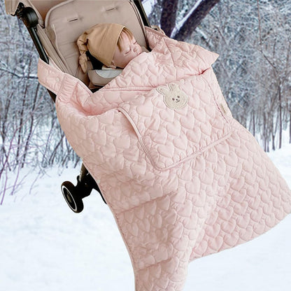 Baby Carrier Cover Stroller Cover,Newborn Hooded Stretchy Cloak,Soft Kangaroo Hoodie for Mom Baby,Suit for All Seasons (Green)