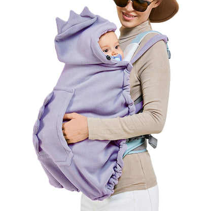 Baby Carrier Cover Stroller Cover,Newborn Hooded Stretchy Cloak,Soft Kangaroo Hoodie for Mom Baby,Suit for All Seasons (Green)