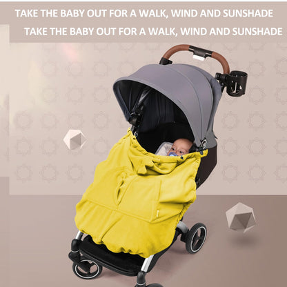Baby Carrier Cover Stroller Cover,Newborn Hooded Stretchy Cloak,Soft Kangaroo Hoodie for Mom Baby,Suit for All Seasons (Green)