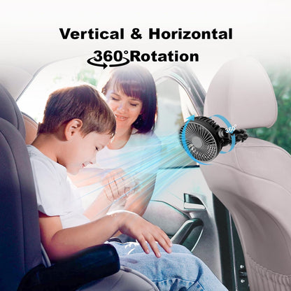 Mini Portable Pram Fan, Rechargeable Small Clip on Fan for Stroller, Detachable 3 Speed 360° Rotate Flexible Tripod Handheld Desk Cooling for Car Seat Crib Treadmill Travel Essentials