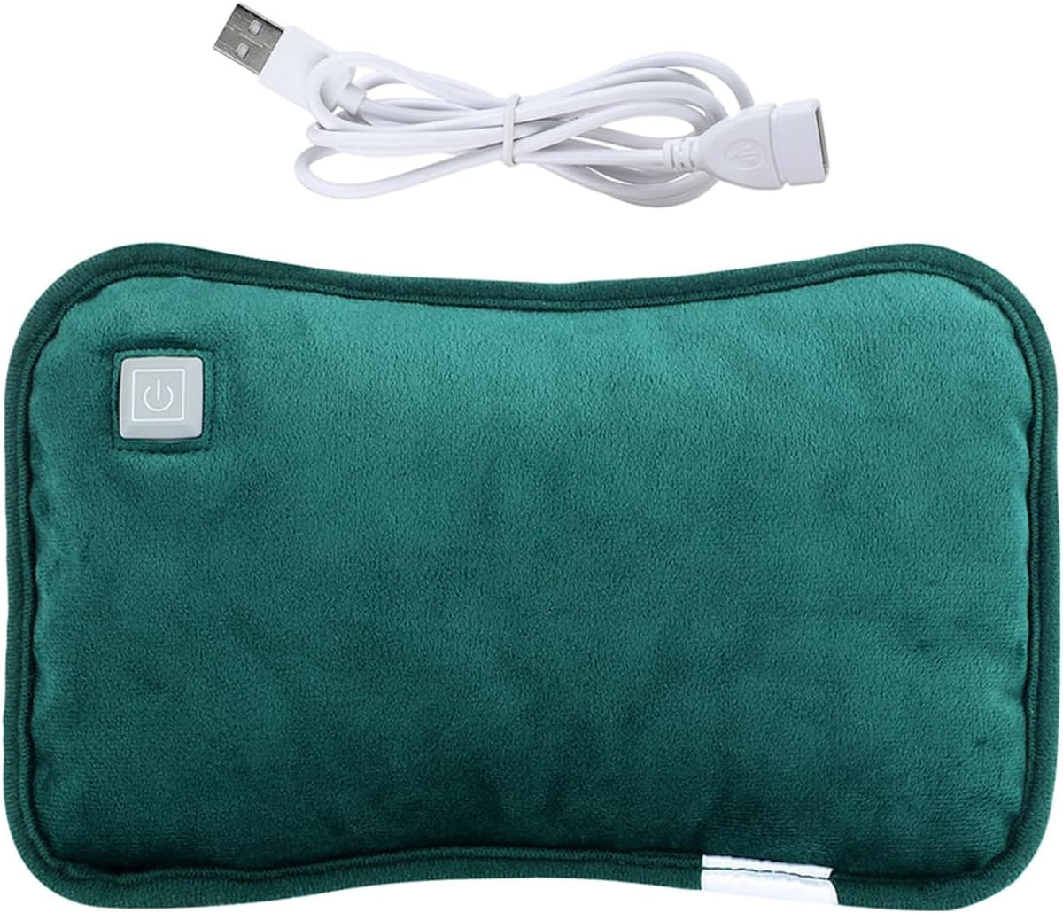 1pc Electric Heating Treasure Portable Hot Water Bottle Cover Rechargeable Stomach Warmer Moist Heating Pad for Cramps Winter USB Electric Warmer