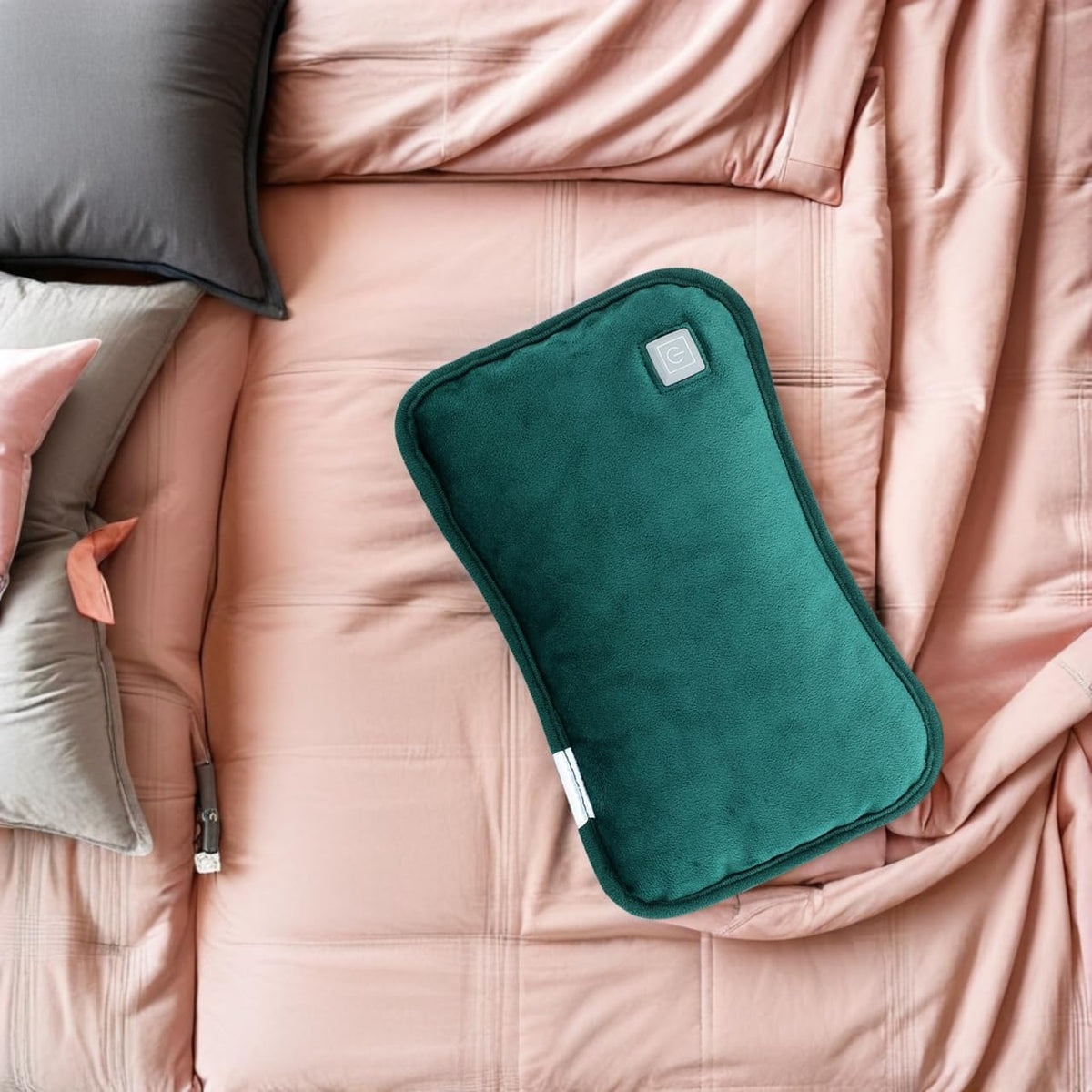 1pc Electric Heating Treasure Portable Hot Water Bottle Cover Rechargeable Stomach Warmer Moist Heating Pad for Cramps Winter USB Electric Warmer