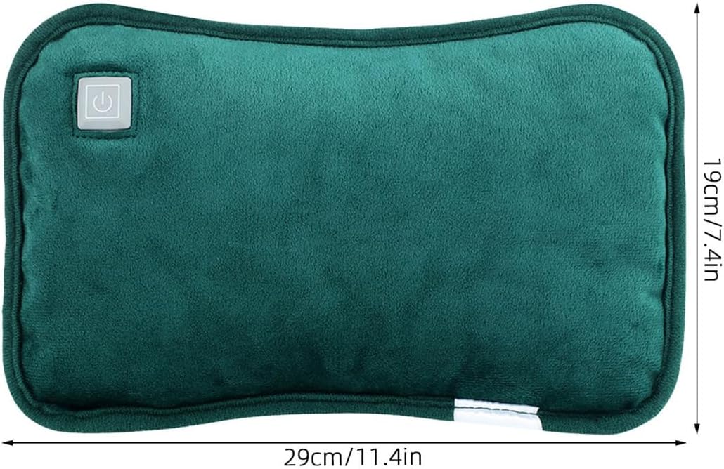 1pc Electric Heating Treasure Portable Hot Water Bottle Cover Rechargeable Stomach Warmer Moist Heating Pad for Cramps Winter USB Electric Warmer