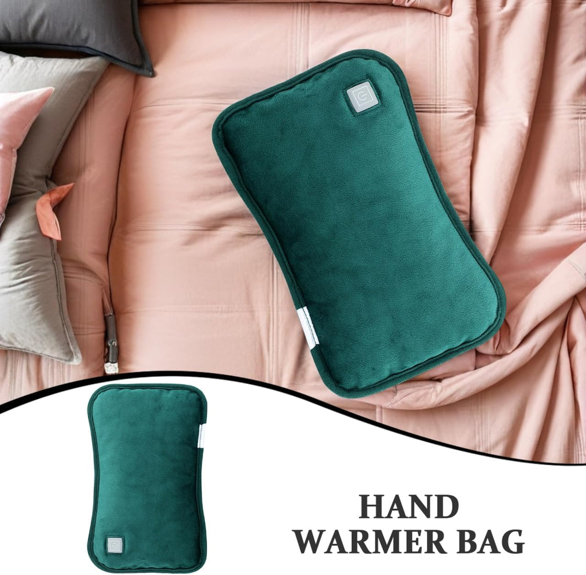 1pc Electric Heating Treasure Portable Hot Water Bottle Cover Rechargeable Stomach Warmer Moist Heating Pad for Cramps Winter USB Electric Warmer