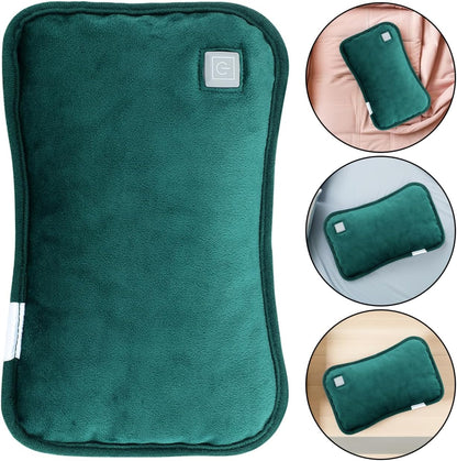 1pc Electric Heating Treasure Portable Hot Water Bottle Cover Rechargeable Stomach Warmer Moist Heating Pad for Cramps Winter USB Electric Warmer