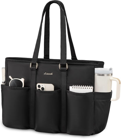 Work Tote Bag for Women, Teacher Tote Bag Nurse Bag, Utility Bag For Work/Travel/College/Daily, Large Purse Handbag With Multi Pockets