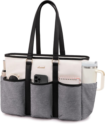 Work Tote Bag for Women, Teacher Tote Bag Nurse Bag, Utility Bag For Work/Travel/College/Daily, Large Purse Handbag With Multi Pockets