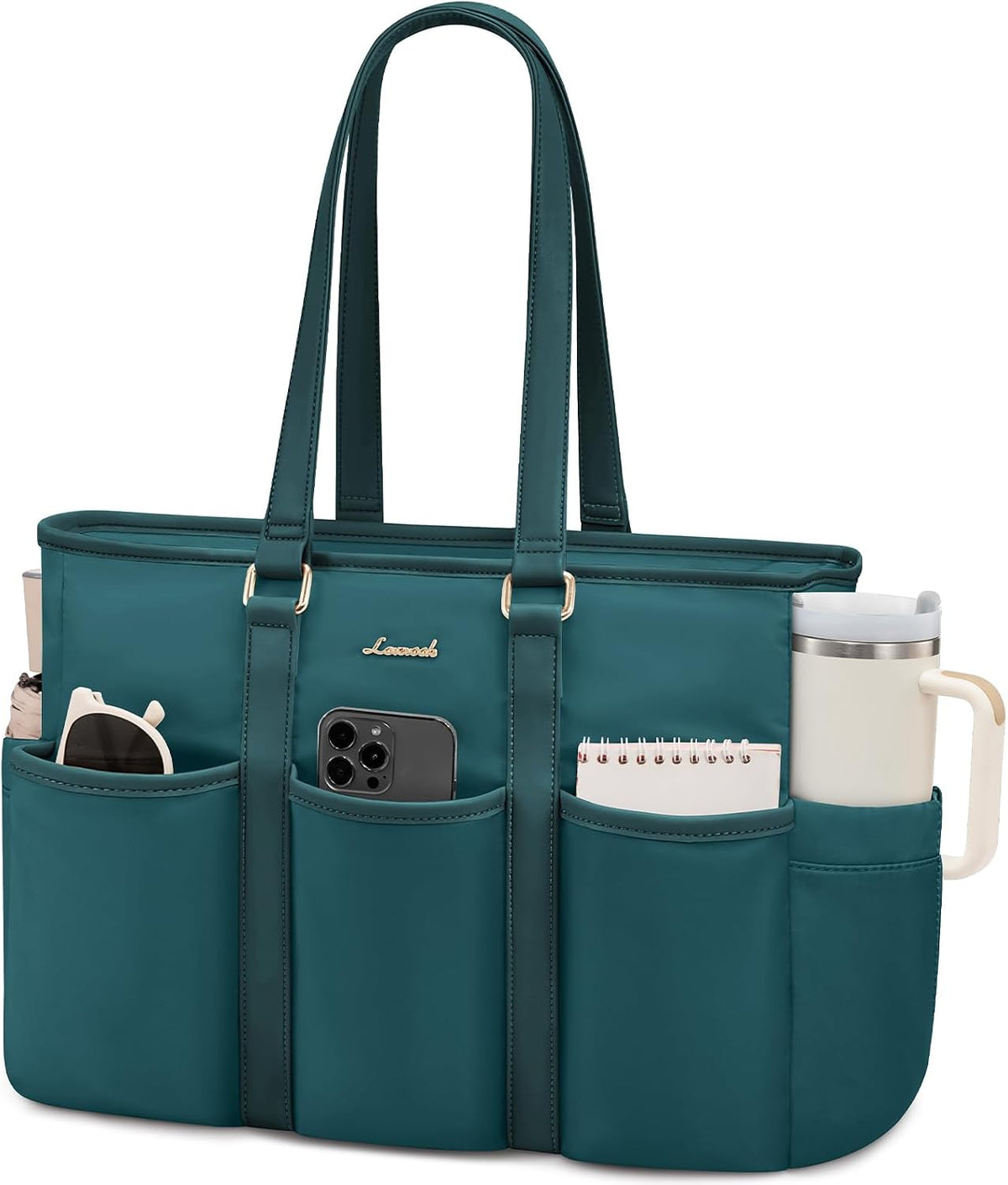 Work Tote Bag for Women, Teacher Tote Bag Nurse Bag, Utility Bag For Work/Travel/College/Daily, Large Purse Handbag With Multi Pockets