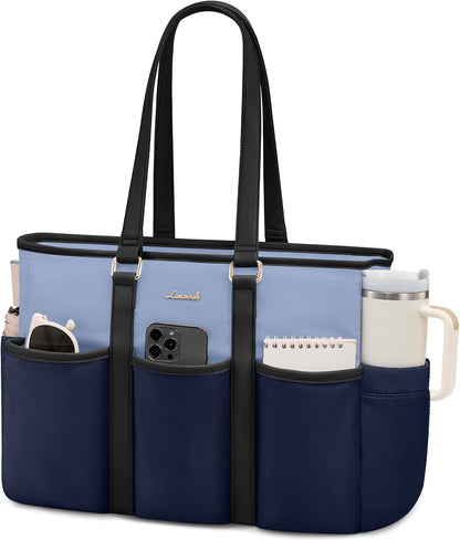 Work Tote Bag for Women, Teacher Tote Bag Nurse Bag, Utility Bag For Work/Travel/College/Daily, Large Purse Handbag With Multi Pockets