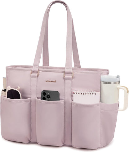 Work Tote Bag for Women, Teacher Tote Bag Nurse Bag, Utility Bag For Work/Travel/College/Daily, Large Purse Handbag With Multi Pockets