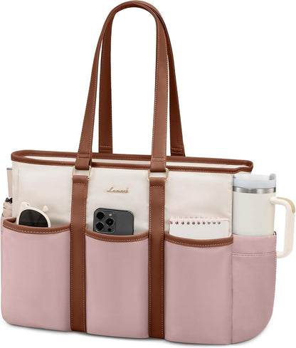 Work Tote Bag for Women, Teacher Tote Bag Nurse Bag, Utility Bag For Work/Travel/College/Daily, Large Purse Handbag With Multi Pockets