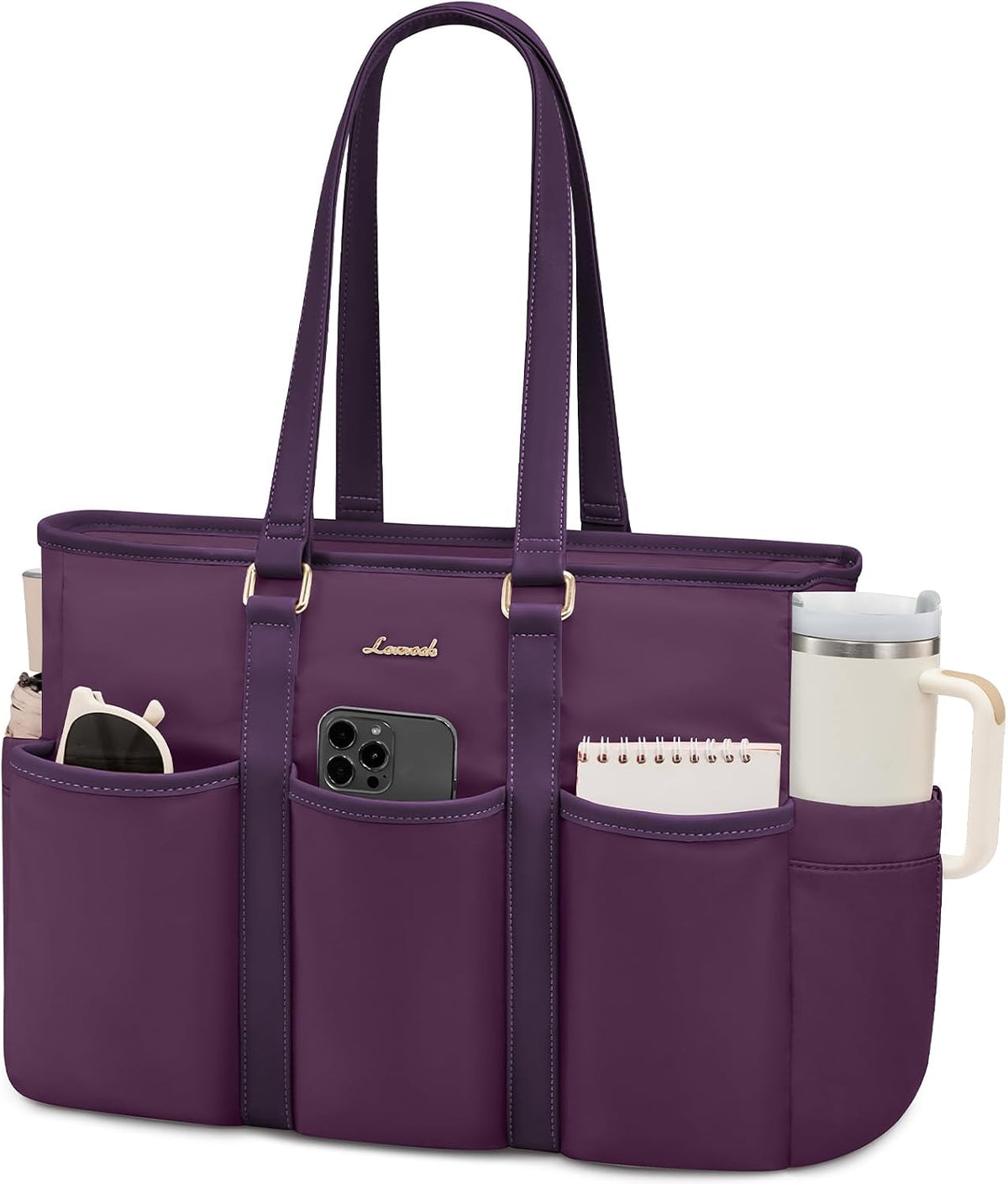 Work Tote Bag for Women, Teacher Tote Bag Nurse Bag, Utility Bag For Work/Travel/College/Daily, Large Purse Handbag With Multi Pockets