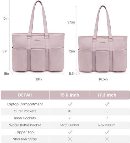 Work Tote Bag for Women, Teacher Tote Bag Nurse Bag, Utility Bag For Work/Travel/College/Daily, Large Purse Handbag With Multi Pockets
