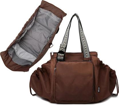 Everyday Bag Tote for Women, Spacious Diaper Bag with 16 Pockets, Durable Travel Bag, Sleek Work Shoulder Bag