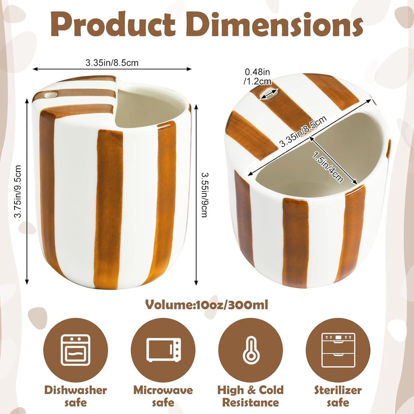 Ceramic Mug with Sip Hole 10 oz Novelty Food Pattern Ceramic Coffee Mug Hand Painted Travel Mugs Heat Resistant Non Slip Built in One Lid Handcraft Mugs for Coffee Lovers Appreciation Gift