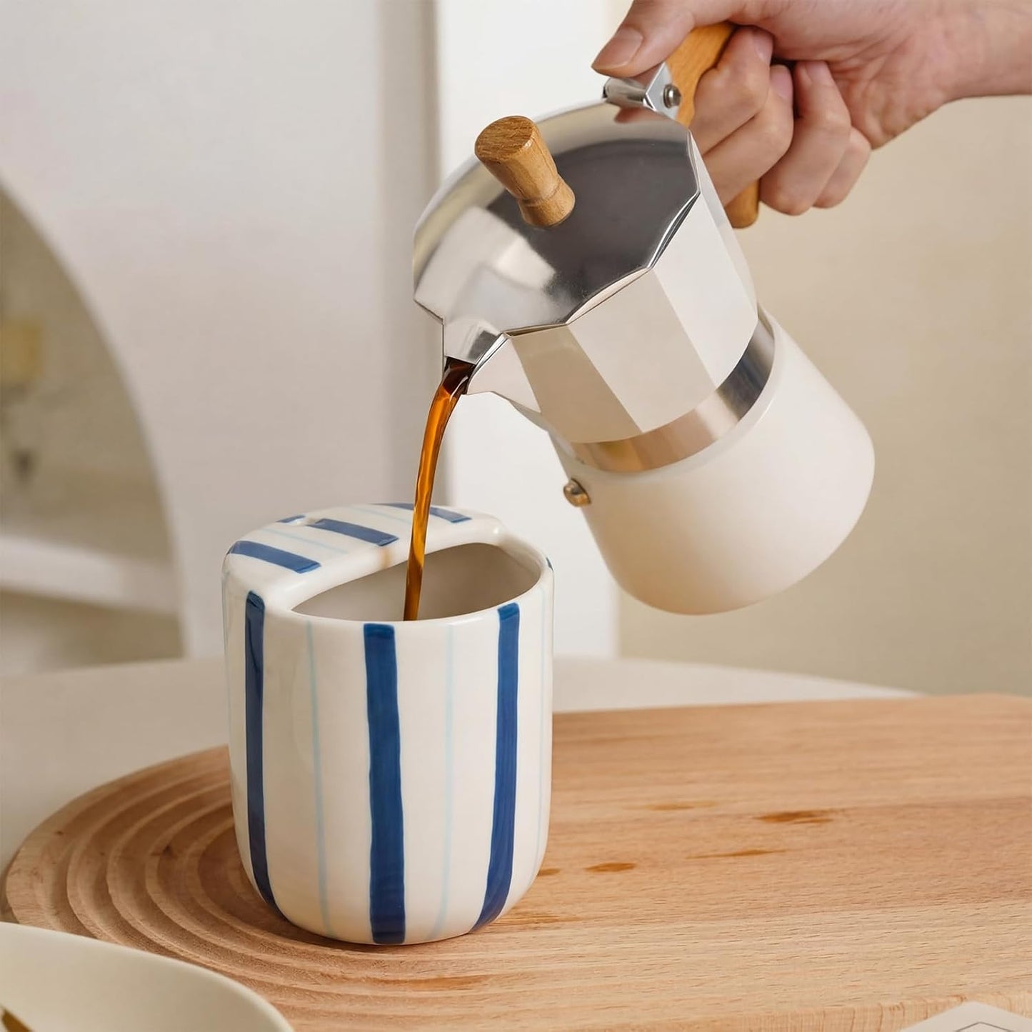Ceramic Mug with Sip Hole 10 oz Novelty Food Pattern Ceramic Coffee Mug Hand Painted Travel Mugs Heat Resistant Non Slip Built in One Lid Handcraft Mugs for Coffee Lovers Appreciation Gift