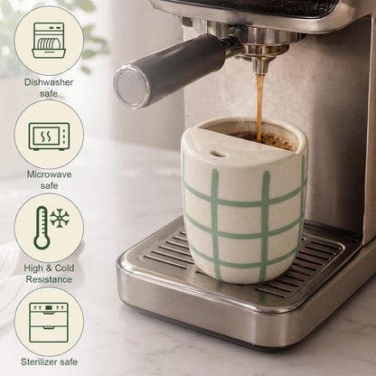 Ceramic Mug with Sip Hole 10 oz Novelty Food Pattern Ceramic Coffee Mug Hand Painted Travel Mugs Heat Resistant Non Slip Built in One Lid Handcraft Mugs for Coffee Lovers Appreciation Gift