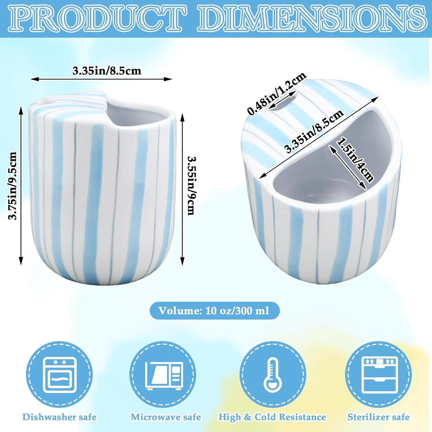 Ceramic Mug with Sip Hole 10 oz Novelty Food Pattern Ceramic Coffee Mug Hand Painted Travel Mugs Heat Resistant Non Slip Built in One Lid Handcraft Mugs for Coffee Lovers Appreciation Gift