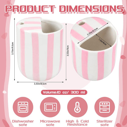 Ceramic Mug with Sip Hole 10 oz Novelty Food Pattern Ceramic Coffee Mug Hand Painted Travel Mugs Heat Resistant Non Slip Built in One Lid Handcraft Mugs for Coffee Lovers Appreciation Gift