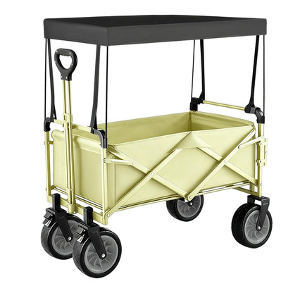 Folding Wagon Canopy Cover, Sun Shade Awning for Push Cart Stroller