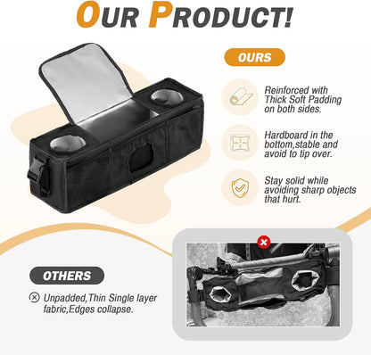 Parent Console Stroller Organizer for 4 Seaters