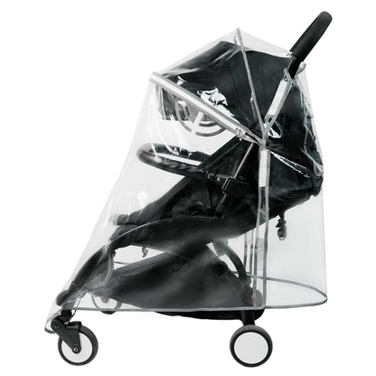 Thicking EVA RainCover for Compact Foldable Stroller,Only Fit BBZYOYO Perfectly,Weather Shield with Waterproof Zipper Opening,Reflective Safety Edging & Full Coverage Design,Ideal for Urban Travel.