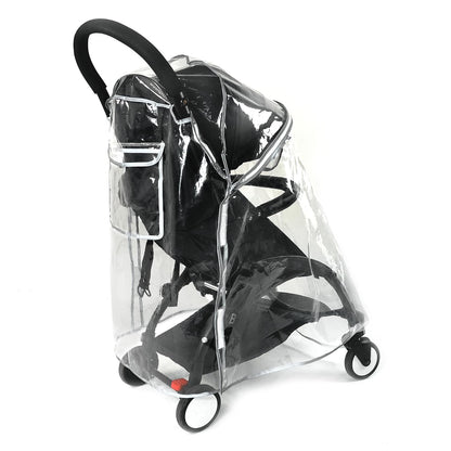 Thicking EVA RainCover for Compact Foldable Stroller,Only Fit BBZYOYO Perfectly,Weather Shield with Waterproof Zipper Opening,Reflective Safety Edging & Full Coverage Design,Ideal for Urban Travel.