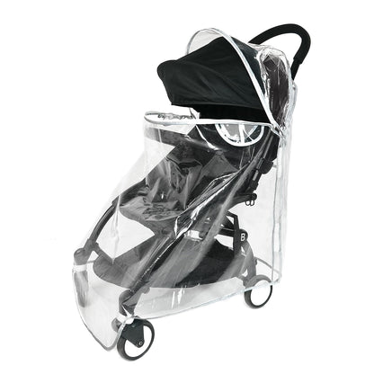 Thicking EVA RainCover for Compact Foldable Stroller,Only Fit BBZYOYO Perfectly,Weather Shield with Waterproof Zipper Opening,Reflective Safety Edging & Full Coverage Design,Ideal for Urban Travel.