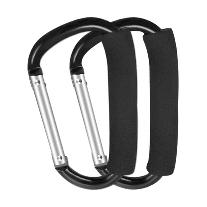 2 Pcs Large Stroller Hooks for Hanging Diaper Bags and Shopping